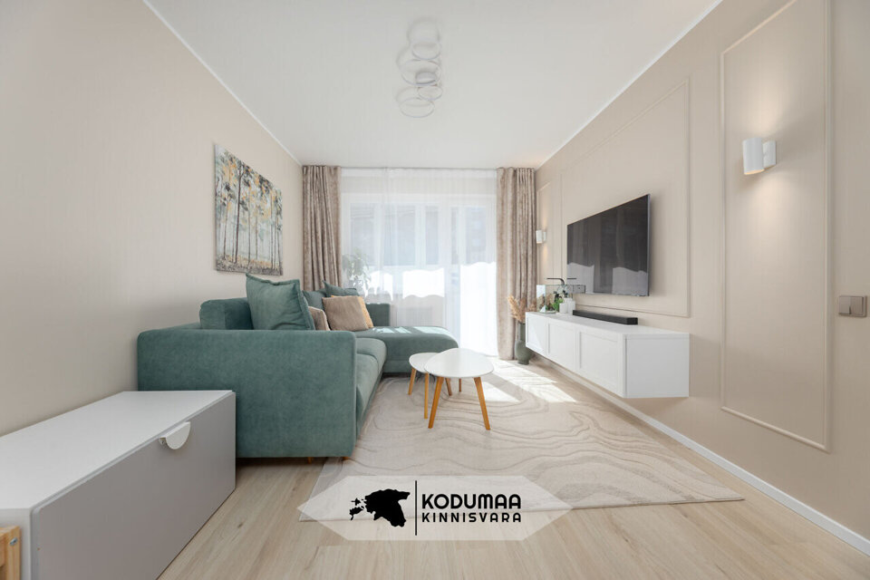 Korter, 2 tuba, 53 m²